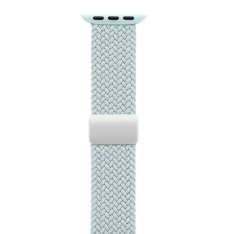 Crong Wave Band - Pleciony pasek do Apple Watch 44/45/46/49 mm (miętowy) Crong