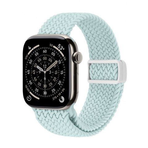 Crong Wave Band - Pleciony pasek do Apple Watch 44/45/46/49 mm (miętowy) Crong