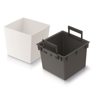 Doniczka URBI SQUARE LOW DURS300L - biały Prosperplast