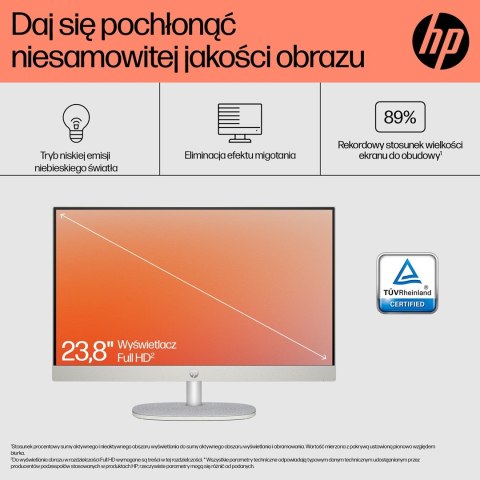 HP 24-cr0332nw AIO Ryzen 7 7730U 23.8"FHD IPS AG 250nits 16GB DDR4 SSD512 Radeon 680M LAN Win11 2Y Shell White Hewlett-Packard