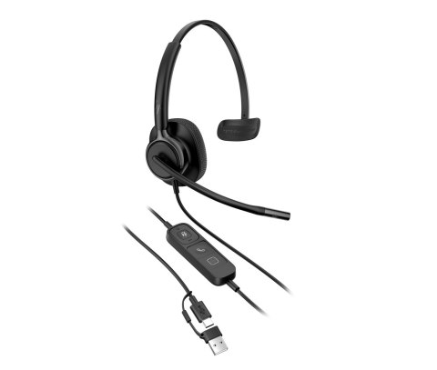 Słuchawki przewodowe HP Poly Mission 415 Monaural USB Wired Headset Hewlett-Packard