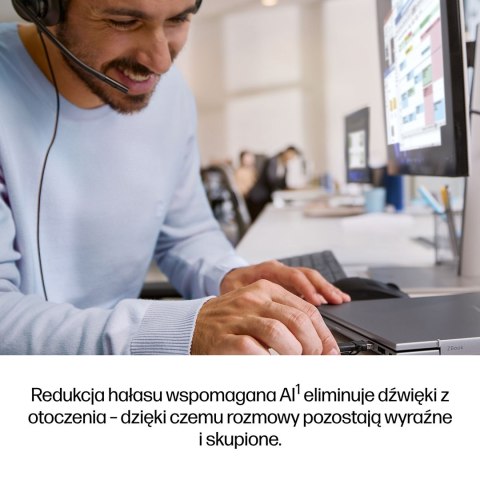 Słuchawki przewodowe HP Poly Mission 425 Stereo USB Wired Headset Classic Hewlett-Packard