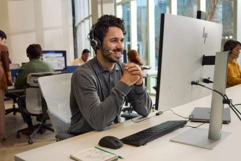 Słuchawki przewodowe HP Poly Mission 615 Monaural USB Wired Headset Hewlett-Packard