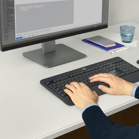 Zestaw klawiatura + mysz membranowa Logitech MK540 920-008685 (USB; kolor czarny; optyczna; 1000 DPI) Logitech