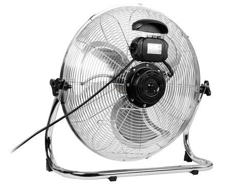 44-065# Wentylator podłogowy 18"/45cm 200w cyrkulator srebrny Blow