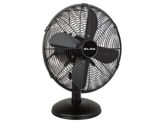 44-658# Wentylator stołowy 30cm czarny metalowy Blow