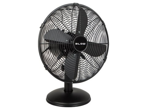 44-658# Wentylator stołowy 30cm czarny metalowy Blow