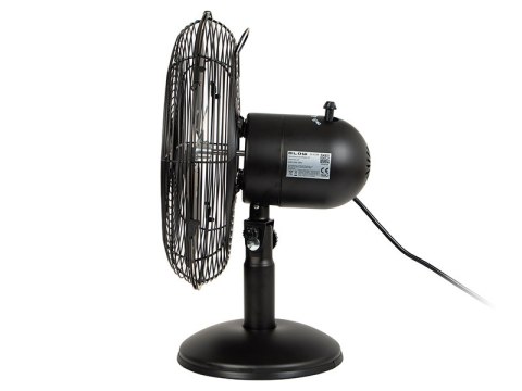 44-658# Wentylator stołowy 30cm czarny metalowy Blow
