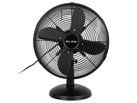 44-658# Wentylator stołowy 30cm czarny metalowy Blow