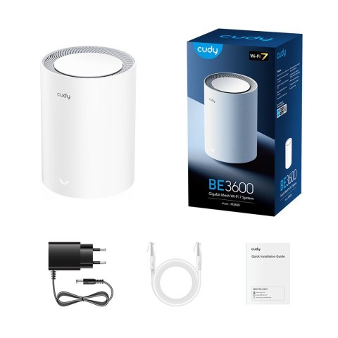 Cudy M3600 Dual-band (2.4 GHz/5 GHz) Wi-Fi 7 (802.11be) Biały 3 Wewnętrzny CUDY