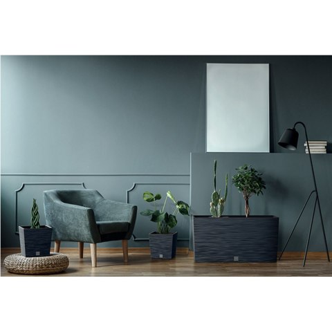Doniczka FURU SQUARE LOW DFS240 - antracytowy Prosperplast