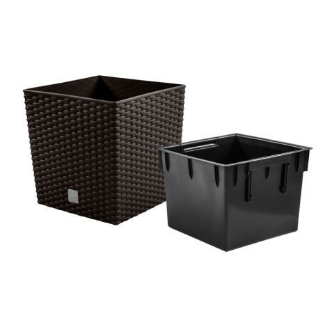 Doniczka z wkładem Rato Low DRTS325L umbra Prosperplast