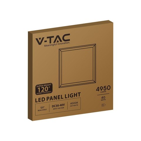 Panel LED V-TAC 40W 60x60 pmma 120Lm/W Zasilacz Starsense VT-6060 4000K 4950lm