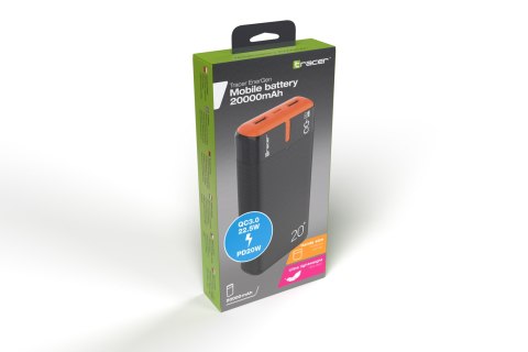 Power bank TRACER EnerGen 20000mAh PD+QC3.0 BO TRACER