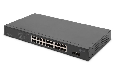 Przełącznik 24-Port Gigabit + 2-Port Gigabit SFP DIGITUS