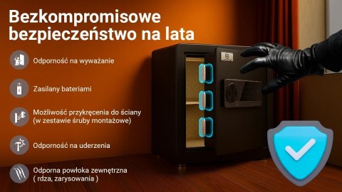 Sejf elektroniczny Extralink Lock Star A6-45 na kod Extralink