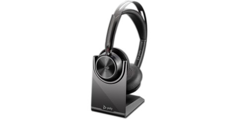 Słuchawki Poly Voyager Focus 2-M USB-C-C Headset USB-C/A Adapter Charging Stand No localization Retail Packaging POLY