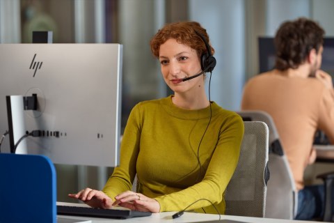 Słuchawki przewodowe HP Poly Mission 415 Monaural USB Wired Headset Classic Hewlett-Packard