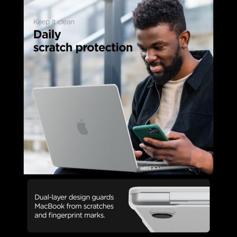 Spigen AirSkin - Obudowa MacBook Pro 16" (M5/M4/M3/M2/M1/2026-2021) (Frost Clear) Spigen