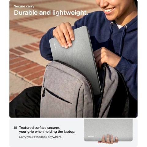 Spigen Urban Fit - Obudowa do MacBook Air 13,6" (M5/M4/M3/M2/2026-2022) (Heather Grey) Spigen