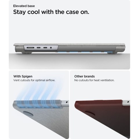 Spigen Urban Fit - Obudowa do MacBook Pro 14" (M5/M4/M3/M2/M1/2026-2021) (Heather Grey) Spigen
