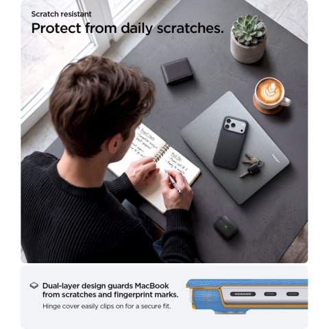 Spigen Urban Fit - Obudowa do MacBook Pro 14" (M5/M4/M3/M2/M1/2026-2021) (Heather Grey) Spigen