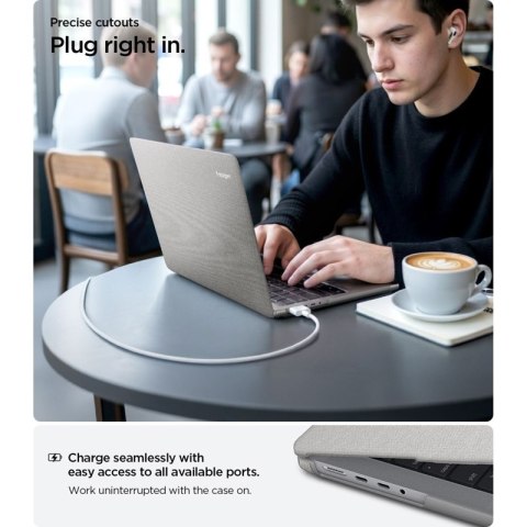 Spigen Urban Fit - Obudowa do MacBook Pro 14" (M5/M4/M3/M2/M1/2026-2021) (Heather Grey) Spigen