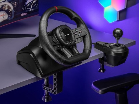 Tracer TRAJOY47345 kontroler gier Czarny Kierownica + pedały PlayStation 4, Playstation 3, Xbox One, Xbox 360, Switch, PC Tracer