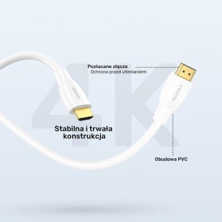 UNITEK KABEL HDMI 2.1 8K HDR BIAŁY 2M UNITEK