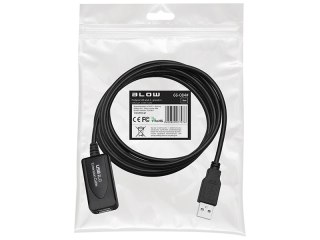 66-084# Przyłącze usb a - a 5,0m wtyk-gniazdo z ic zawieszka przedłużacz Blow