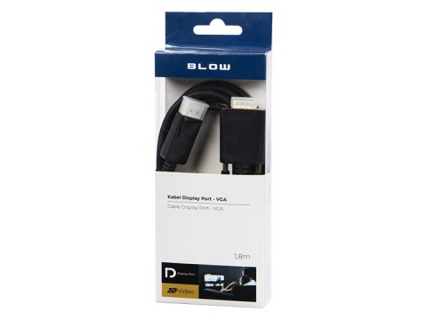 92-030# Przyłącze display port-vga 1,8m Blow