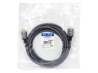 92-683# Przyłącze hdmi-hdmi 8k silver 3m plecionka Blow
