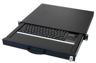 Aixcase 19" Rack 1U Tastatur US Touchpad USB schwarz No name