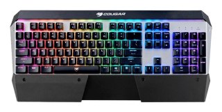 COUGAR CGR-WM4MB-ATR klawiatura Gaming USB QWERTZ Niemiecki Czarny, Srebrny COUGAR
