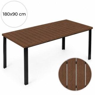 Duży stół ogrodowy 8-osobowy 180x90 cm na taras ogród brązowy blat MultiGarden MultiGarden