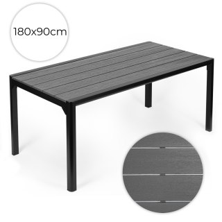 Duży stół ogrodowy 8-osobowy 180x90 cm na taras ogród szary blat MultiGarden MultiGarden