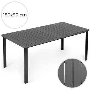 Duży stół ogrodowy 8-osobowy 180x90 cm na taras ogród szary blat MultiGarden MultiGarden