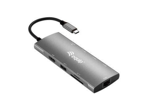Equip 133490 stacja dokująca Przewodowa USB 3.2 Gen 1 (3.1 Gen 1) Type-C Szary EQUIP