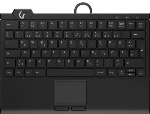 KeySonic KSK-5210ELU (DE) klawiatura Dom USB QWERTZ Niemiecki Czarny KeySonic