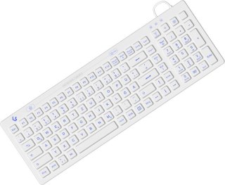 KeySonic KSK-6031INEL-Wh (DE) klawiatura Przemysłowy USB QWERTZ Niemiecki Biały RAIDSONIC