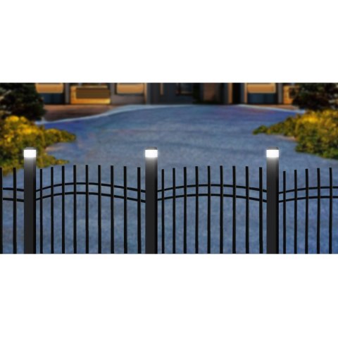 Lampa solarna LED na słupek GreenBlue, 60x40mm, daszek kopertowy, GB125 GreenBlue