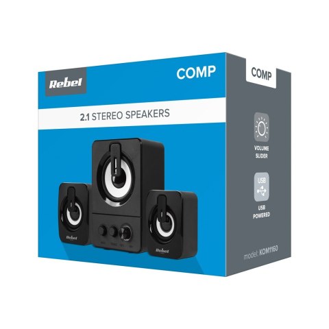 REBEL COMP GŁOŚNIKI KOMPUTEROWE 2.1 CS-50 Rebel
