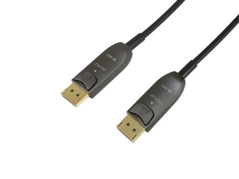 Wyposażenie - Kabel DisplayPort - DisplayPort (M) do DisplayPort (M) - DisplayPort 1.4 - 15.0m - Aktywny, Obsługuje 8K 30 Hz (76 EQUIP