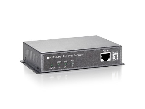 Wzmacniacz sygnału LevelOne PoE+ 1xPoE 100Mbps szary No name