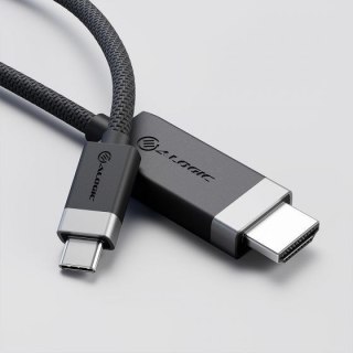 ALOGIC FUCHD2-SGR adapter kablowy 2 m HDMI Typu A (Standard) USB Type-C Szary No name