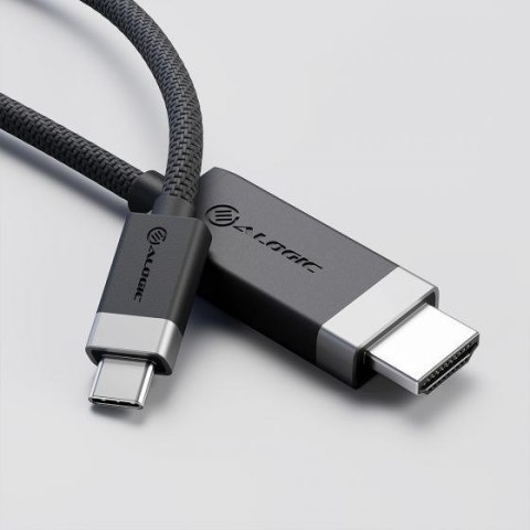 ALOGIC FUCHD2-SGR adapter kablowy 2 m HDMI Typu A (Standard) USB Type-C Szary No name