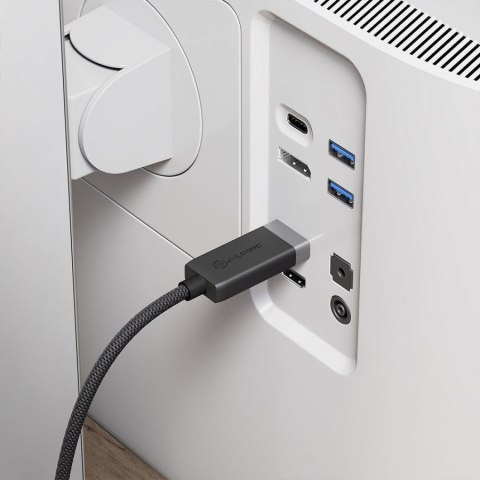 ALOGIC FUDPHD2-SGR adapter kablowy 2 m DisplayPort HDMI Czarny, Szary No name