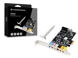 Conceptronic EMRICK15B karta dźwiękowa Wewnętrzny 7.1 kan. PCI-E x1 No name