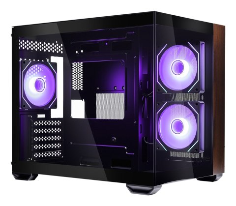 Cooler Master Elite 481 Wood Mini Tower Czarny Cooler Master