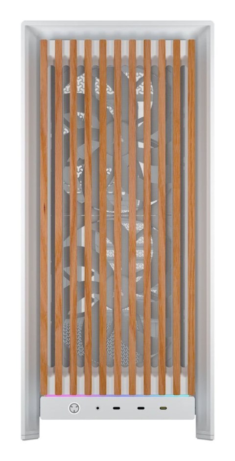 Corsair FRAME 5000D WOOD RS Midi Tower Orzech włoski, Biały Corsair